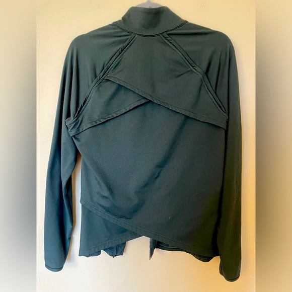 Fabletics Kimmy Performance Full Zip Lightweight Jacket Dark Green Size Large - Picture 3 of 6